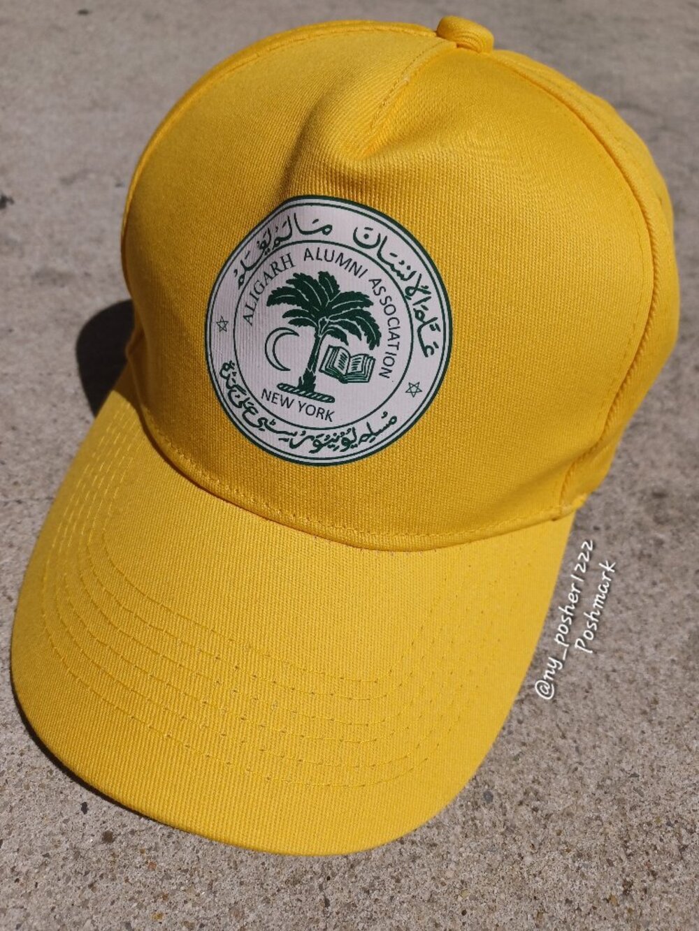 𝙰𝙻𝙸𝙶𝙰𝚁𝙷 𝖠𝖫𝖴𝖬𝖭𝖨 𝖠𝖲𝖲𝖮𝖢𝖨𝖠𝖳𝖨𝖮𝖭 NEW YORK Baseball Cap Yellow